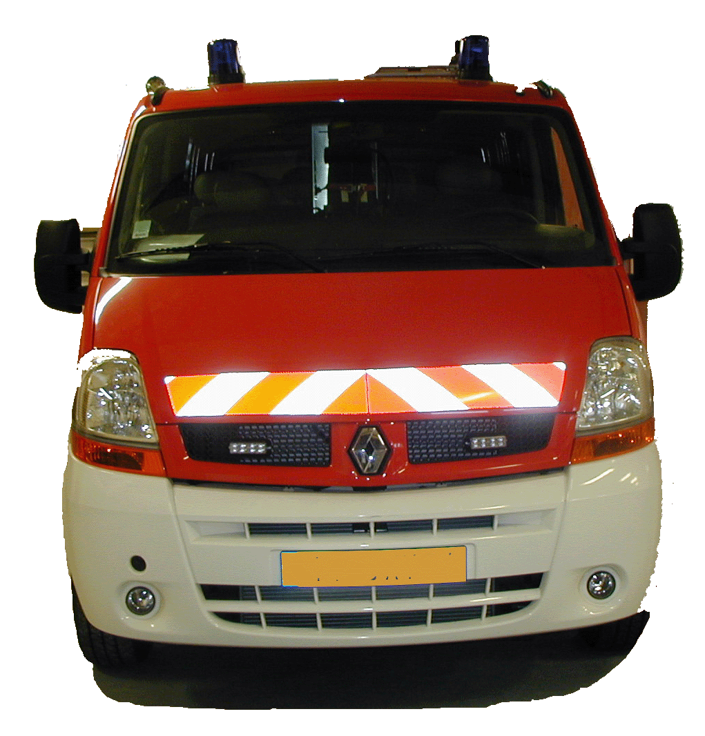 MARQUAGE REFLECHISSANT pour VEHICULE DE POMPIERS